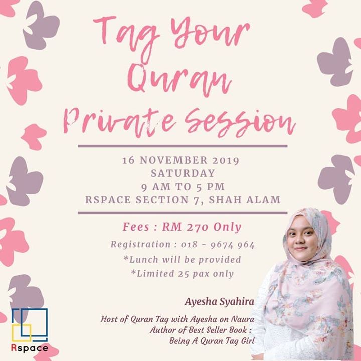 Private Session Tag Your Quran By Ayeshasyahira Limited 