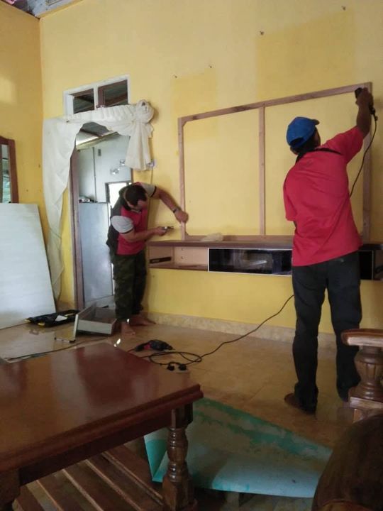 Siap Pasang Kabinet Tv Gantung Dinding Rumah Customer 