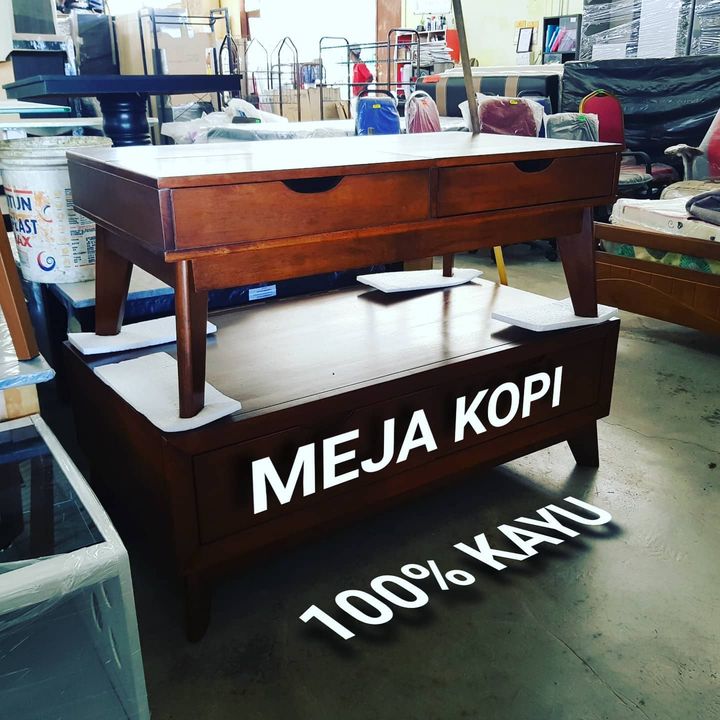 Meja Kopi 100% Kayu 