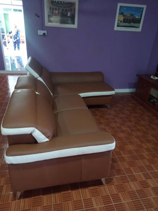 Sofa L Full Leather Sudah Di Lamar 