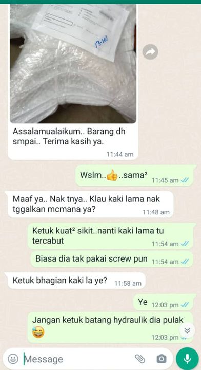 Selamat Sampai Ke Customer 