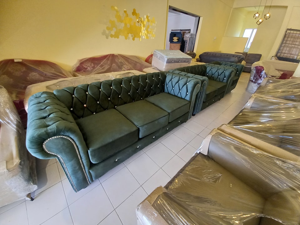 Emerald Green Chasterfield Design Sofa 