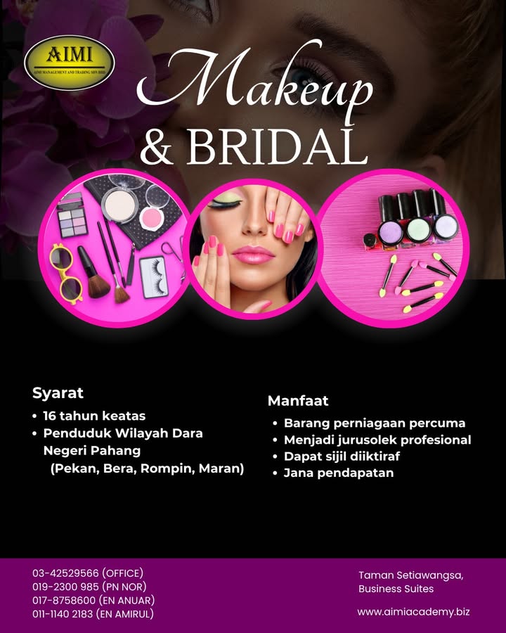 Program Intensif Makeup Bridal 5 Hari Kuasai Teknik 
