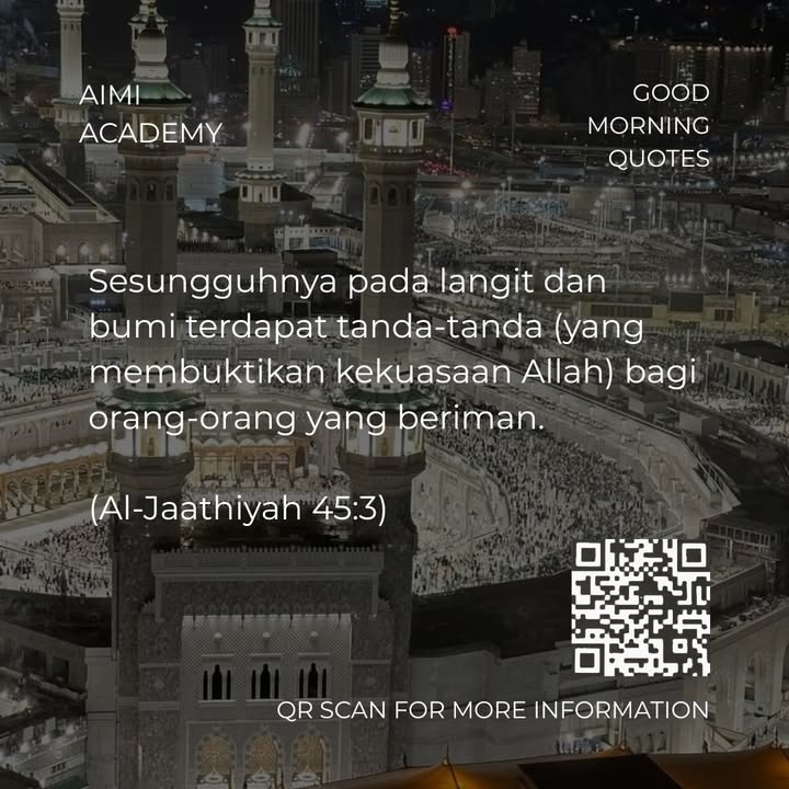 Good Morning Quotes Sesungguhnya Pada Langit Dan Bumi 