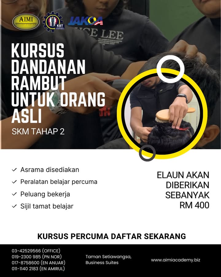 Program Dandanan Rambut Orang Asli Skm Tahap 2 