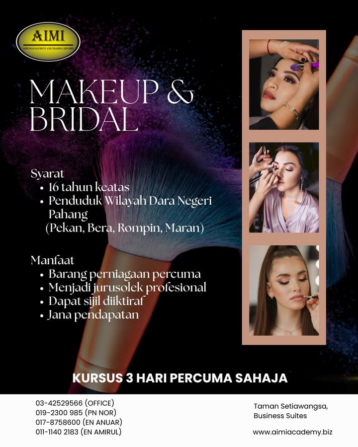 Program Intensif Makeup & Bridal (3 Hari) 