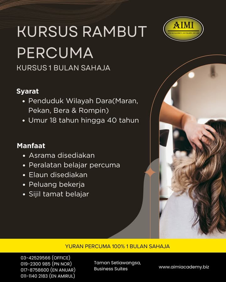 ❌ Percuma – Tiada Bayaran 