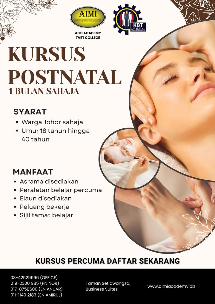 Postnatal Course – Percuma 