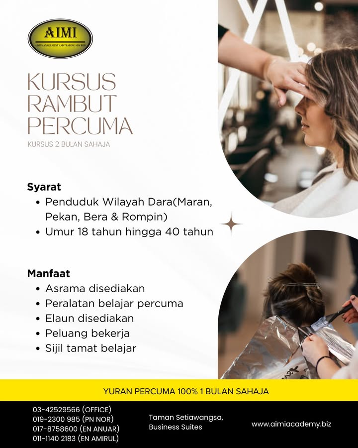 ❌ Percuma – Tiada Bayaran 