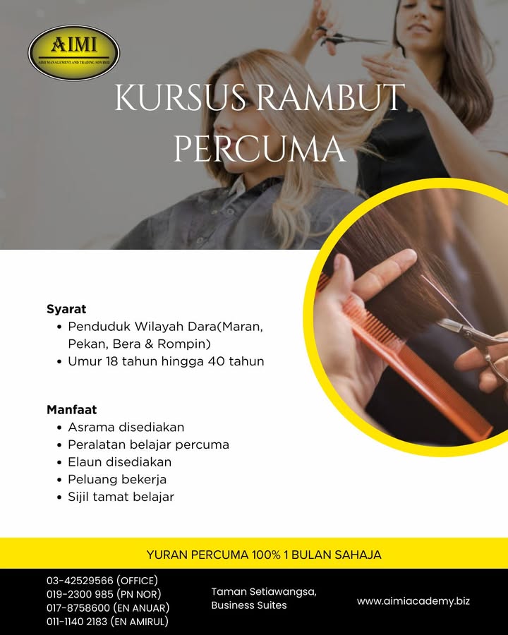 ❌ Percuma (tiada Yuran) 