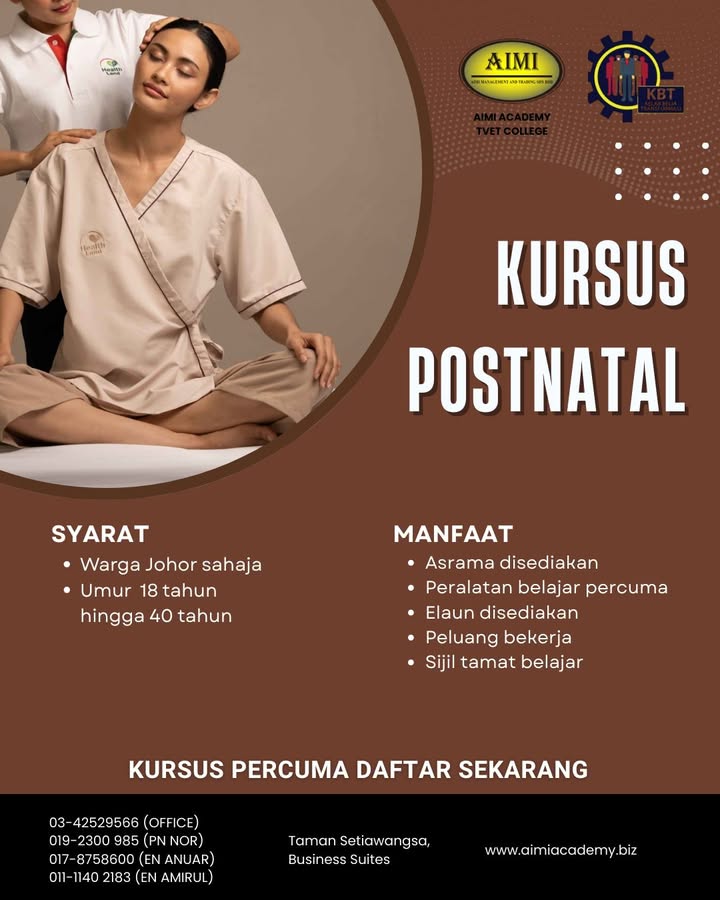 ✨ Postnatal Course – 100% Percuma 
