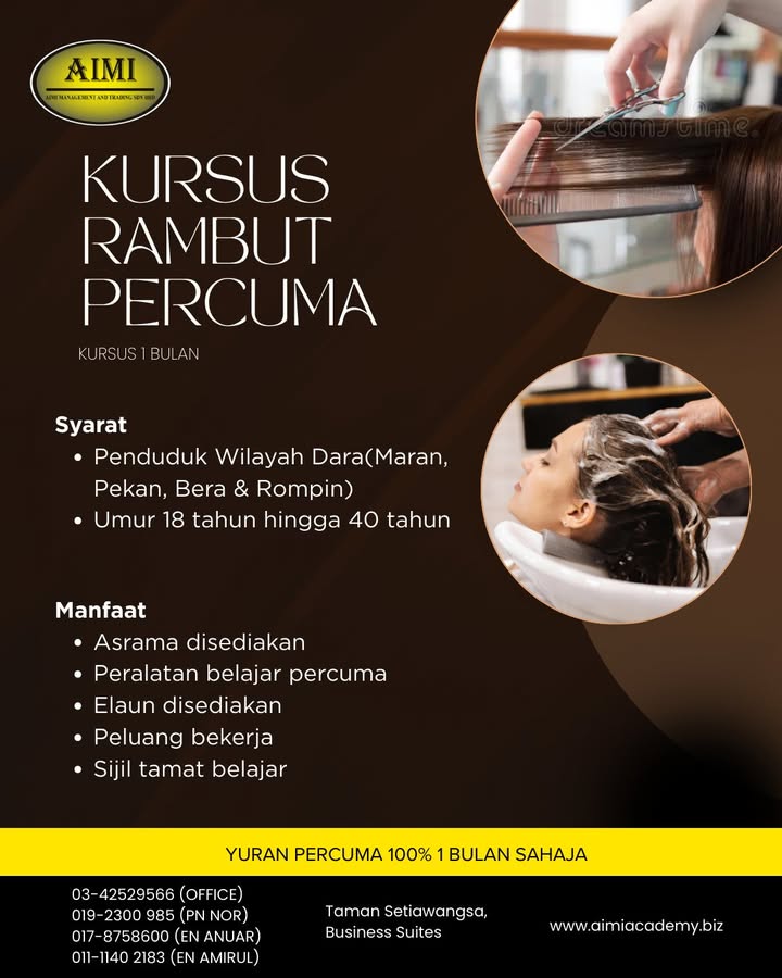 ❌ Percuma – Tiada Yuran Penyertaan 