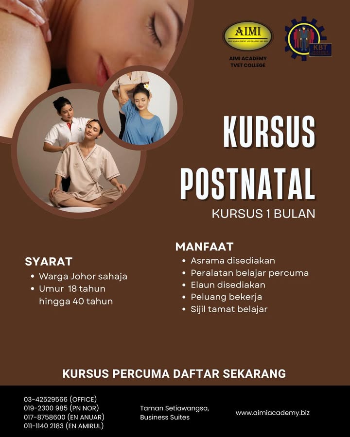 ✨ Postnatal Course – 100% Percuma 