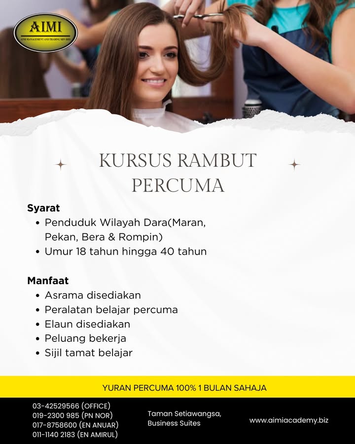 ❌ Percuma – Tiada Yuran 