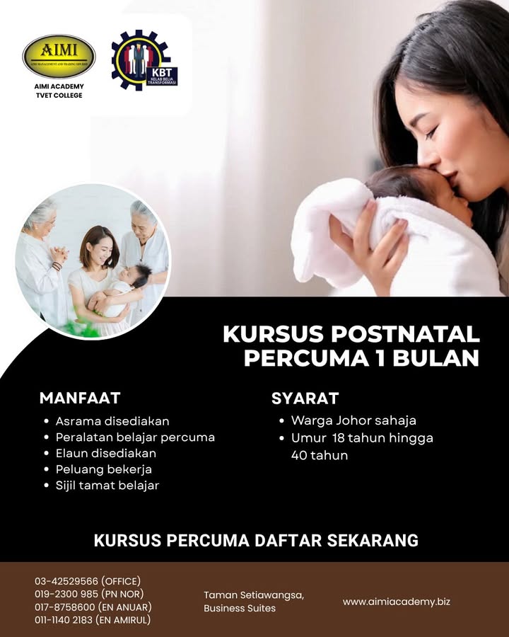 ✨ Postnatal Course – 100% Percuma 