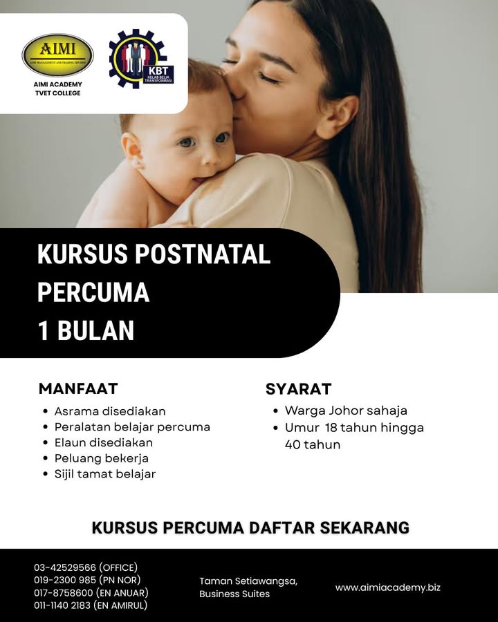 ⚡ Postnatal Course – 100% Percuma 