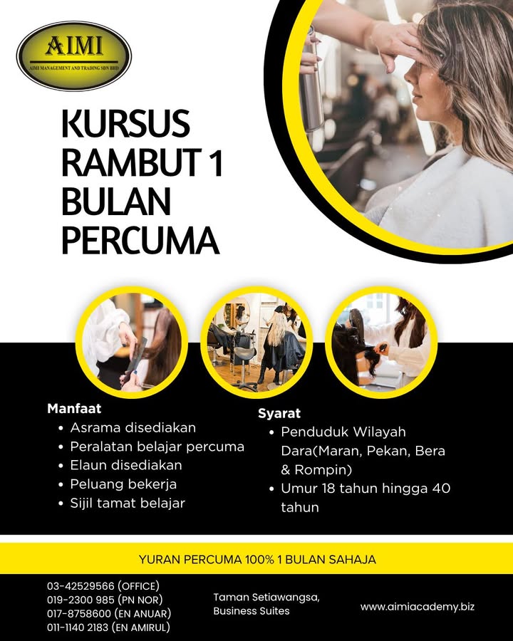⚡ Peluang Kursus Percuma Dibuka ⚡ 