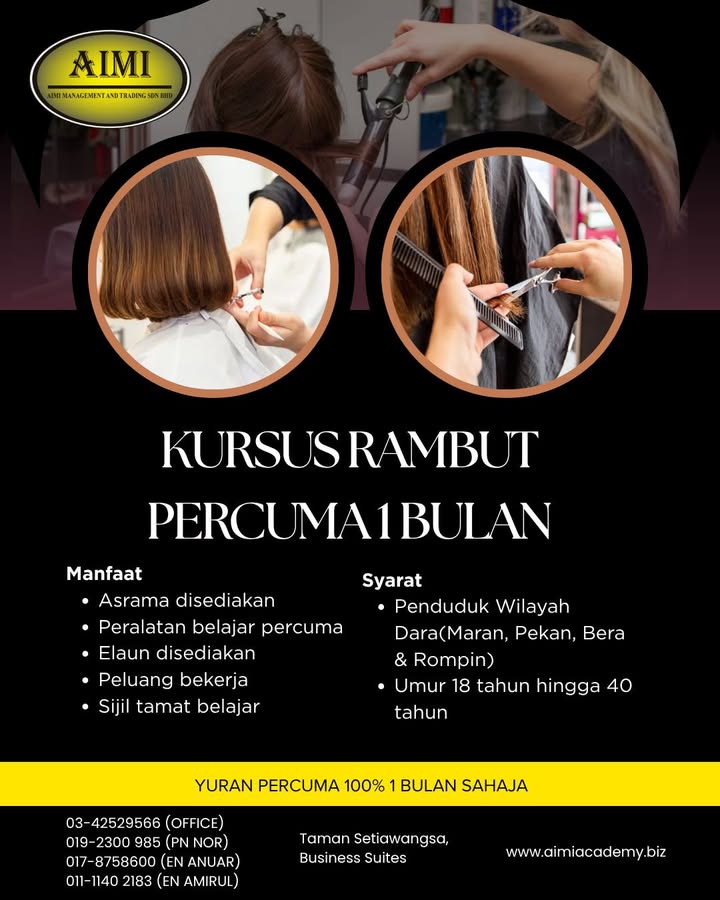 ✨ Program Latihan Kemahiran Percuma ✨ 