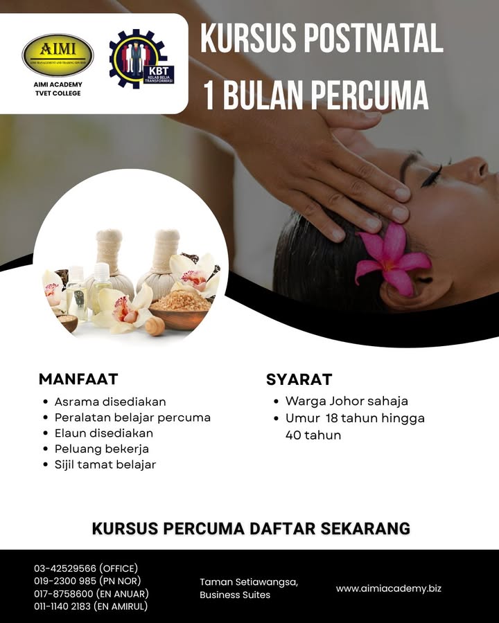 ⏳ Postnatal Course – 100% Percuma 