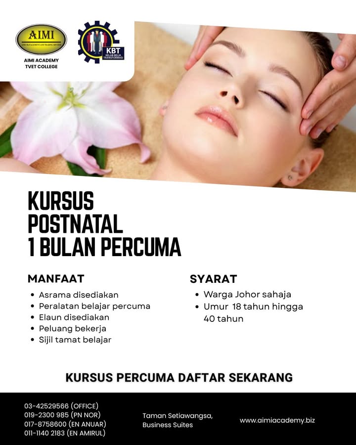 ⚡ Postnatal Course – 100% Percuma 