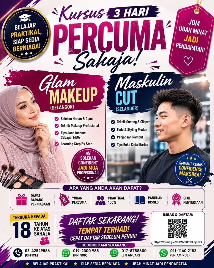 ✨ Rambut Kemas, Keyakinan Meningkat! ✨ 