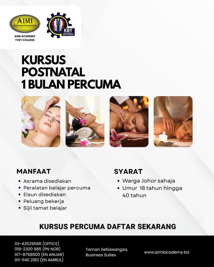 ⚡ Postnatal Course – 100% Percuma 