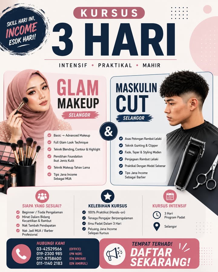 Kursus 3 Hari (intensif) 