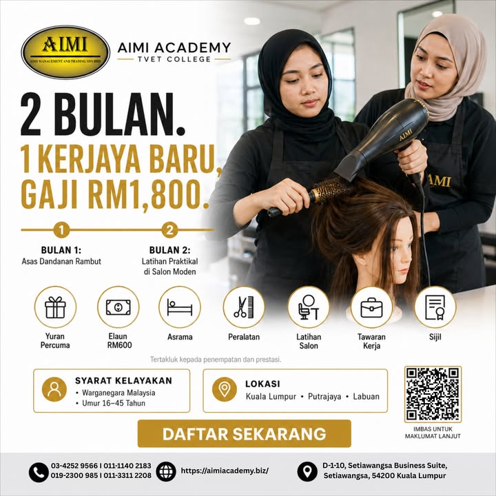2 Bulan. 1 Kerjaya Baru. Gaji Rm1,800. 