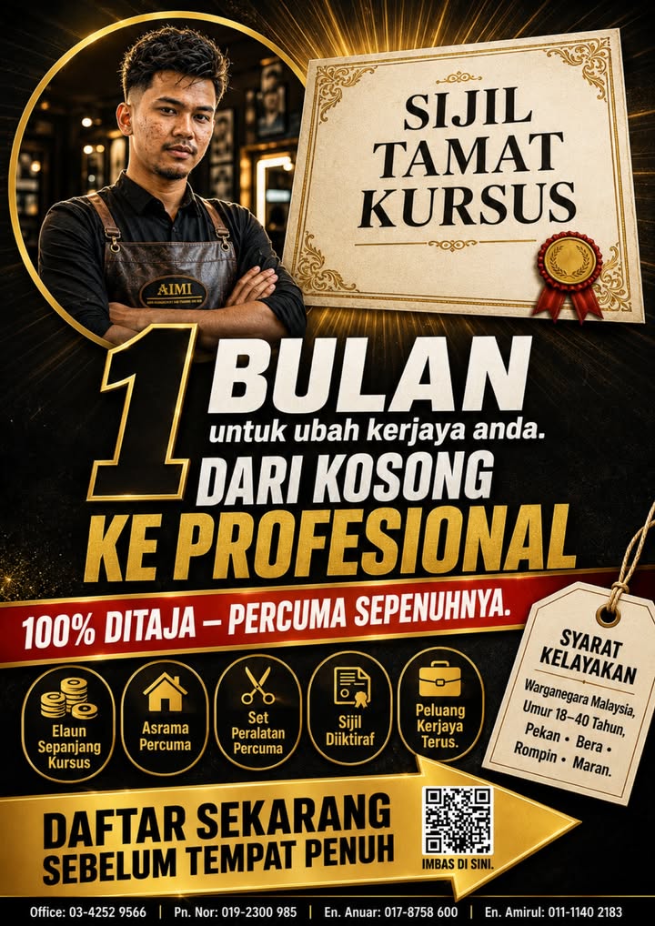 1 Bulan Sahaja Untuk Ubah Kerjaya Anda. 