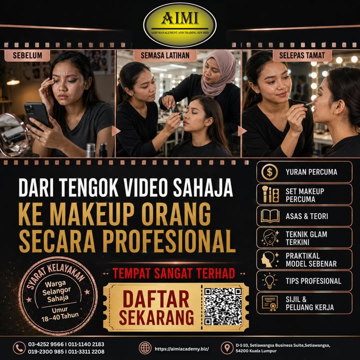 Dari Tengok Video Sahaja... Ke Makeup Orang Secara 