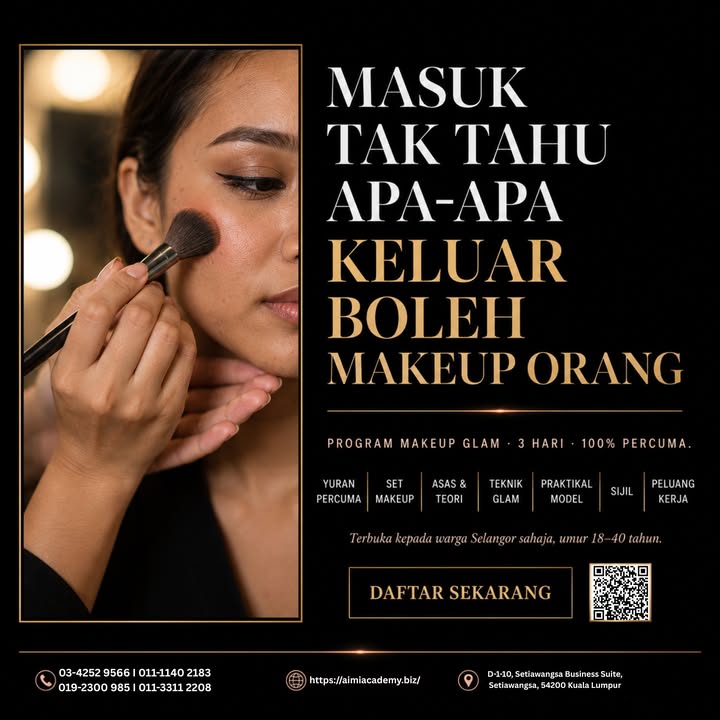 Masuk Tak Tahu Apa-apa. Keluar Boleh Makeup Orang. 