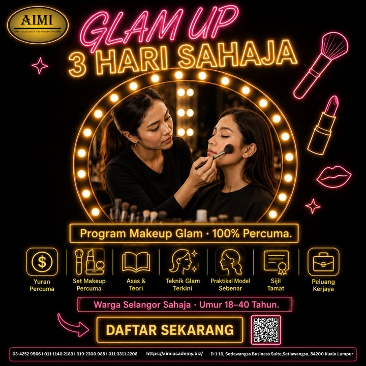 Glam Up. 3 Hari Sahaja. 