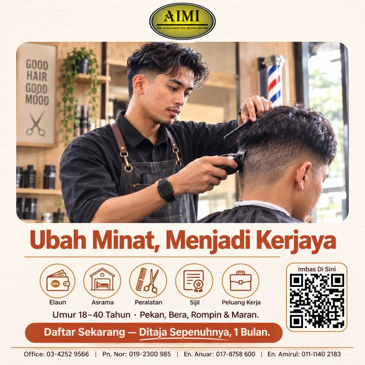 ✂️ Kursus Tvet Percuma Khas Untuk Isi Rumah 