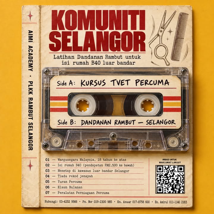 Peluang Percuma Untuk Komuniti Selangor Menceburi Bidang Dandanan 
