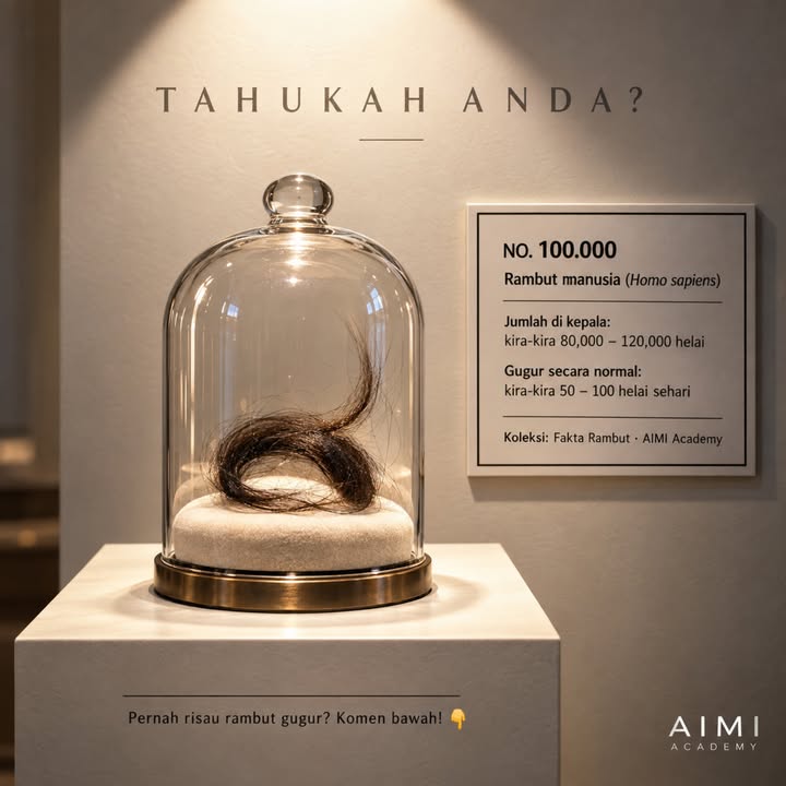 Tahukah Anda? Kehilangan Kira-kira 50 Hingga 100 Helai 