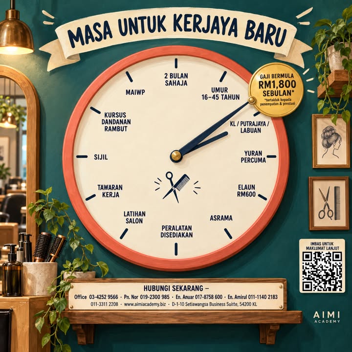 Dah Tiba Masanya Untuk Kerjaya Baru! ⏰✂️ 