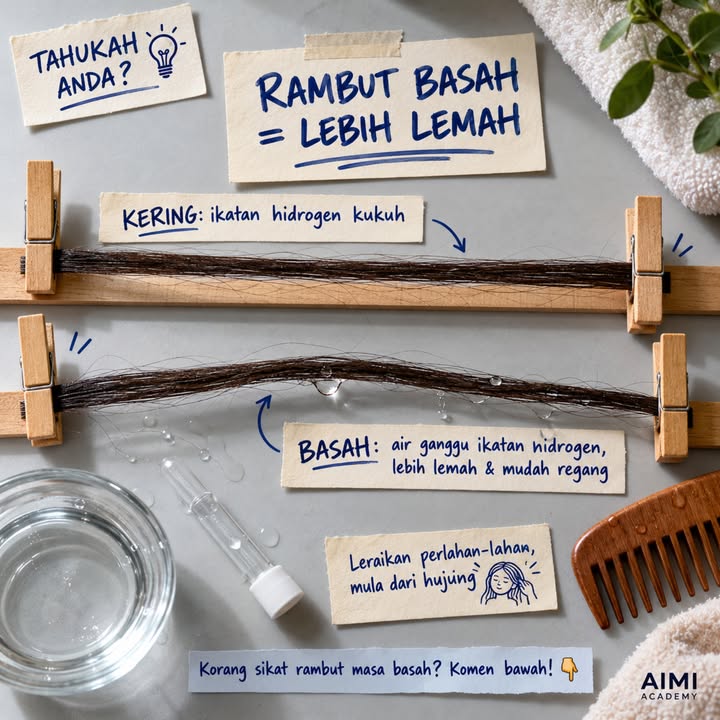 Tahukah Anda? Rambut Basah Lebih Lemah Dan Lebih 