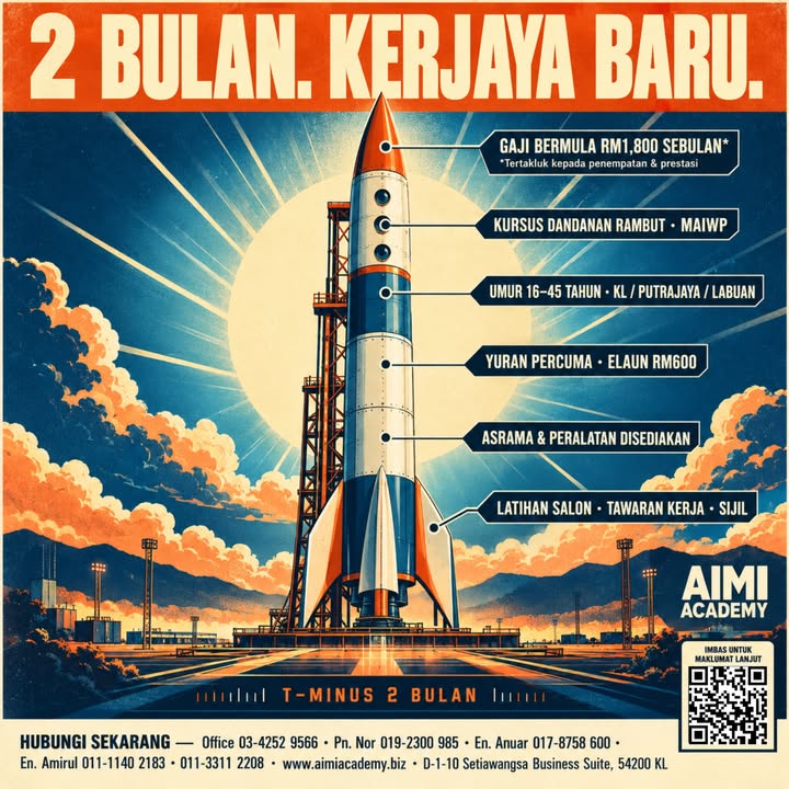 Pelancaran Kerjaya Anda Bermula Dalam 2 Bulan! 