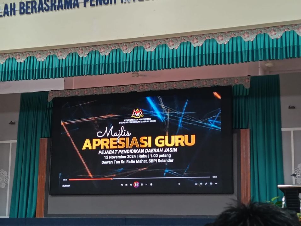 Majlis Apreasiasi Guru Pejabat Pendidikan Daerah Jasin 2024 