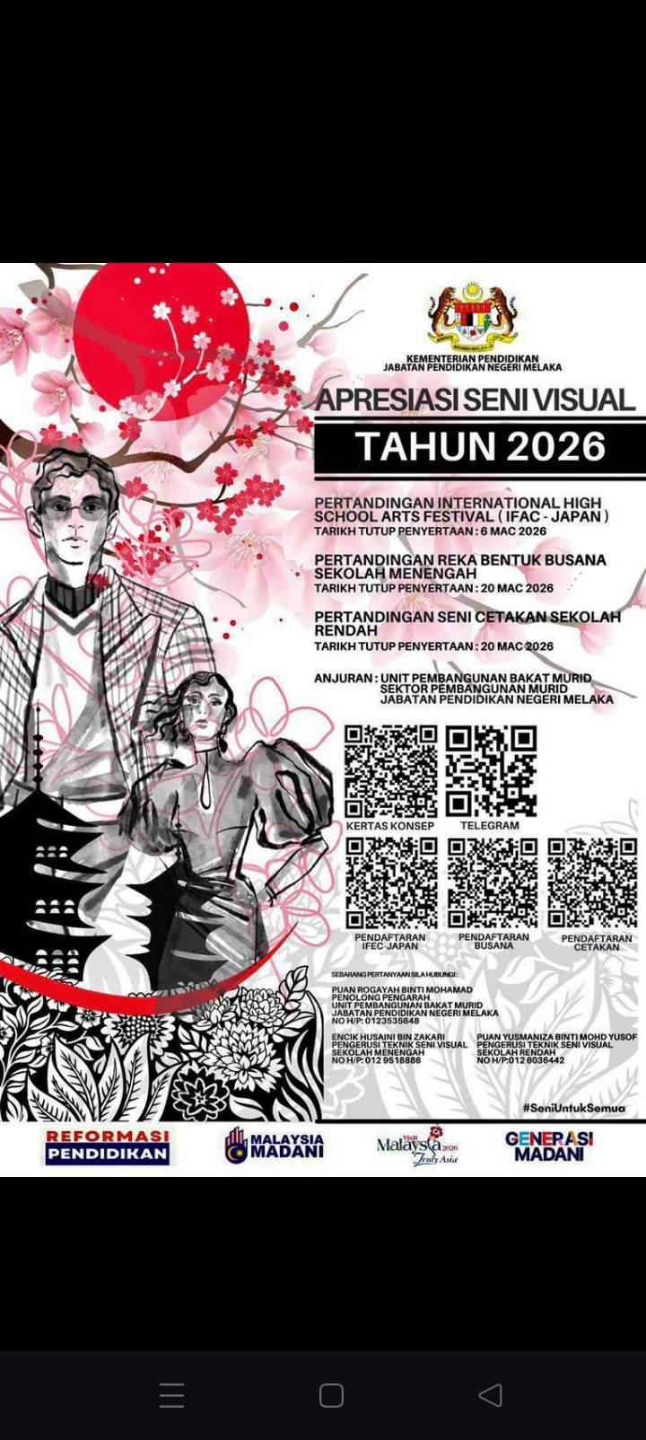 Pertandingan Seni Cetakan Lino Sekolah Rendah Peringkat Negeri 