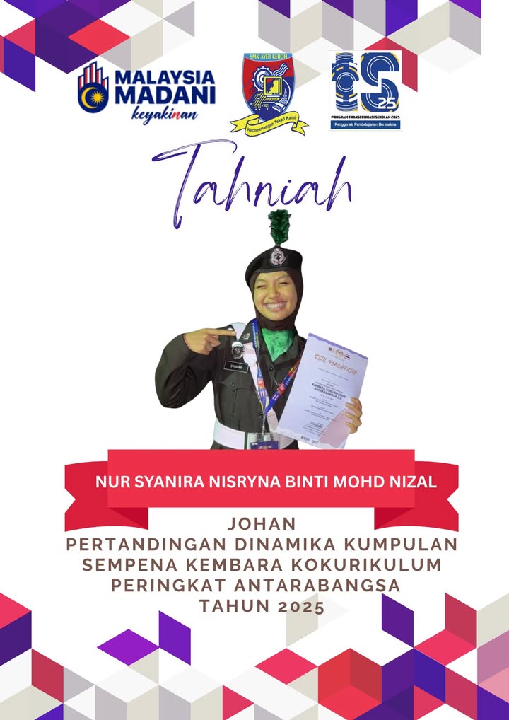 Syabas Dan Tahniah Diucapkan Atas Pencapaian Yang Membanggakan 