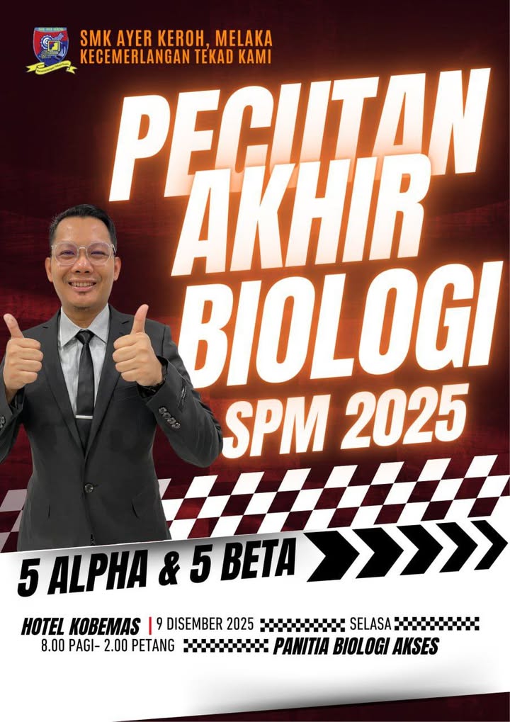 Pecutan Akhir Biologi Spm 2025. 