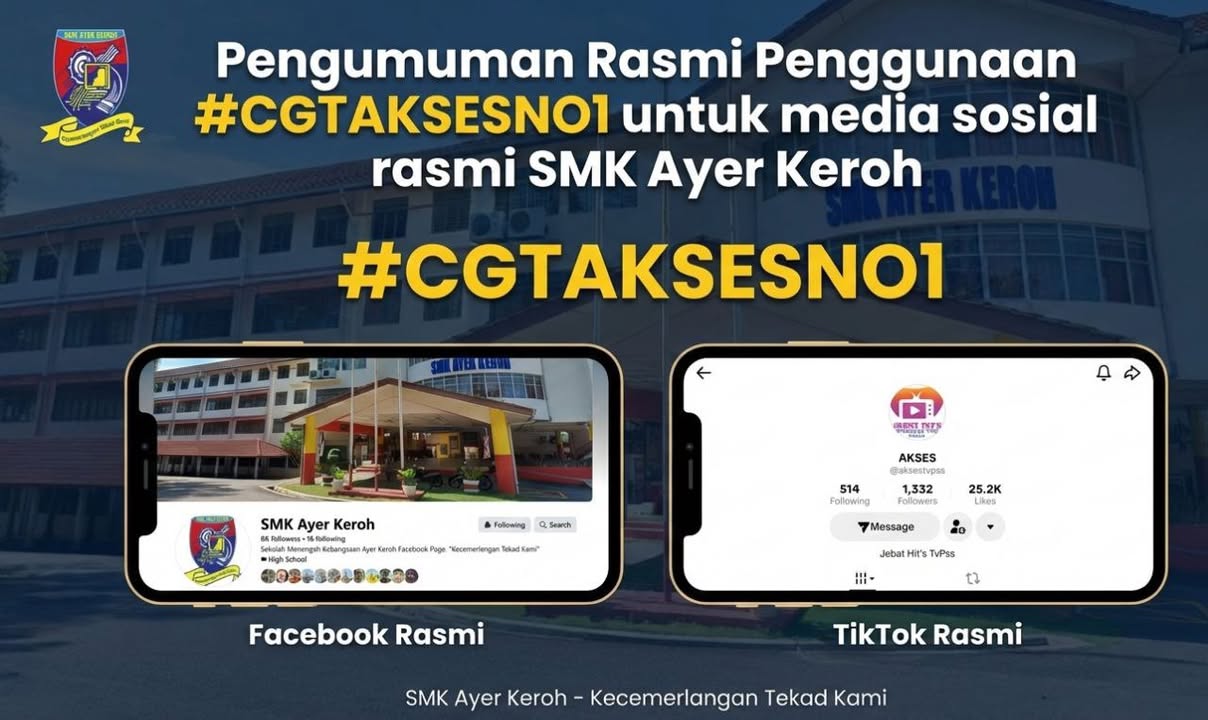 Penggunaan Rasmi Tanda Pagar #cgtakses01 