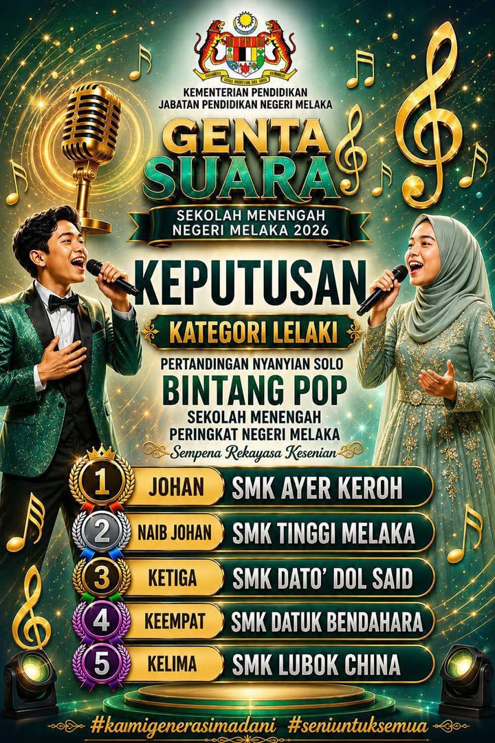 Johan Pertandingan Nyanyian Solo Bintang Pop Sekolah Sekolah 