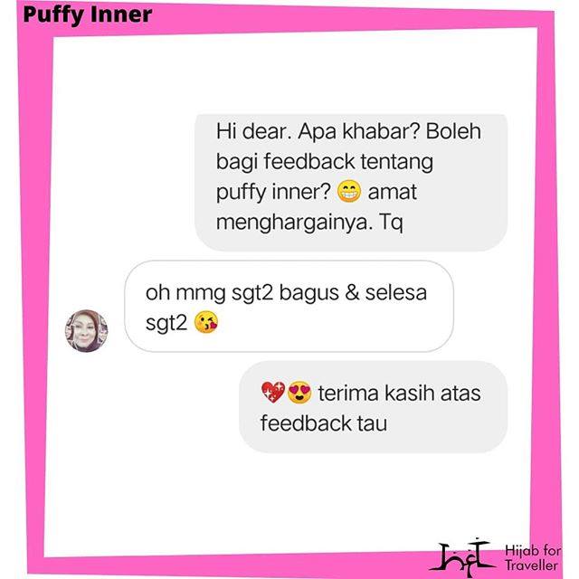 Selesa! Memang Komen Terbanyak Kami Terima Mengenai Puffy Selesa! Memang Komen Terbanyak Kami Terima Mengenai Puffy