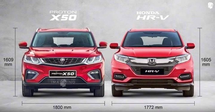 Proton X50 Vs Honda Hrv 