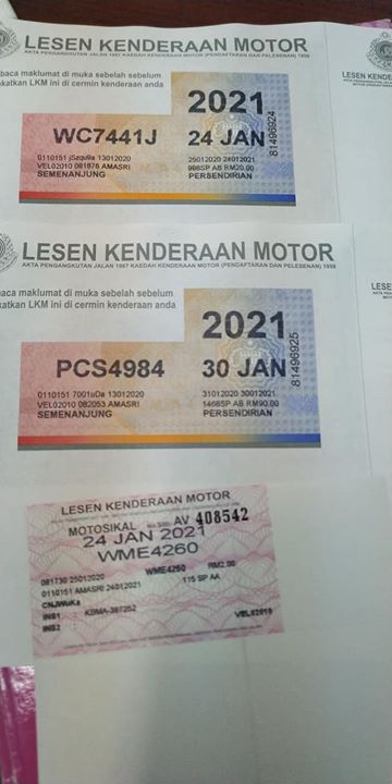 Terima Kasih Custemer Yg Renew Roadtax Dgn Kami 