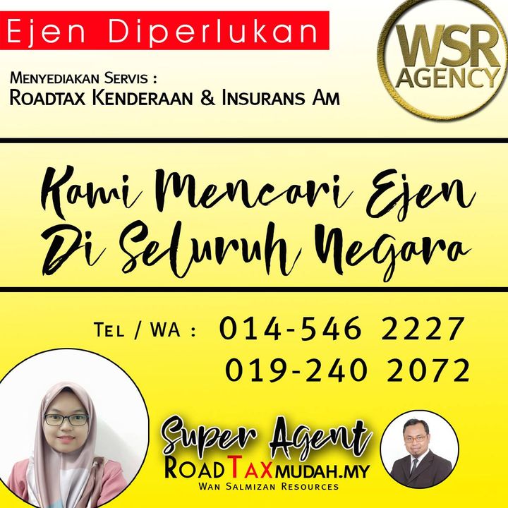 Kami Mencari Ejen Di Seluruh Negara. 