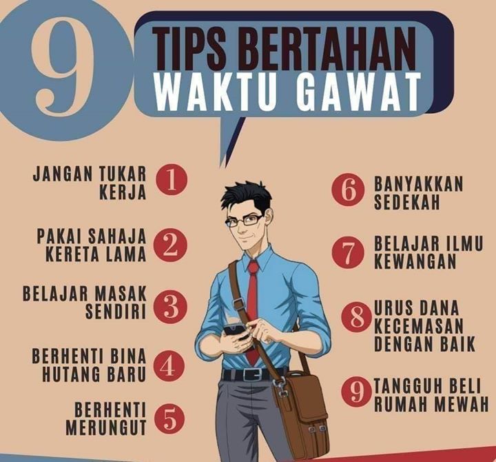 9 Tips Bertahan Waktu Gawat. 
