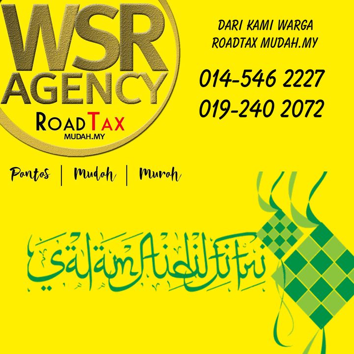 Selamat Hari Raya Dari Kami Warga Roadtax Mudah.my 